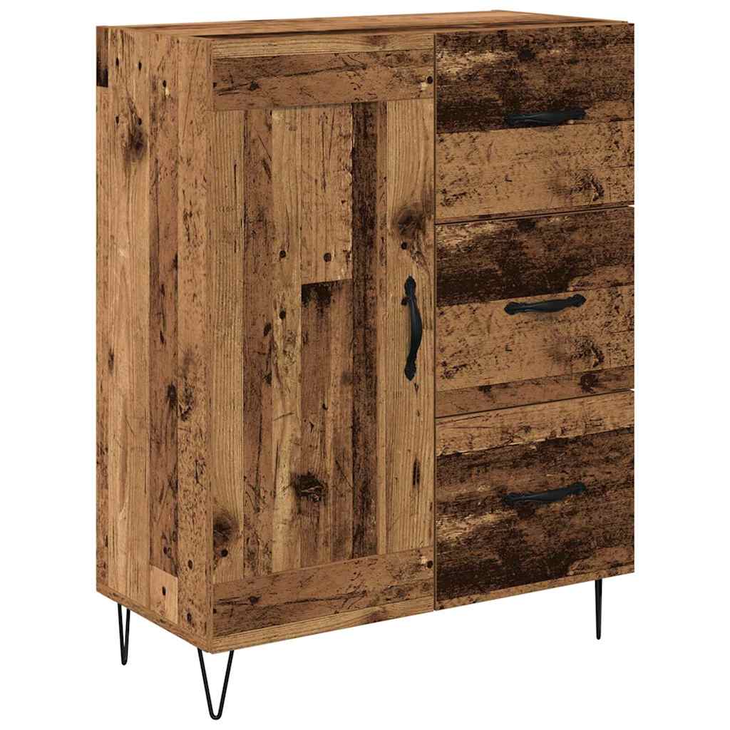 Highboard Παλιό Ξύλο 69,5 x 34 x 90 εκ. Επεξεργασμένο ξύλο