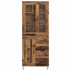 Highboard Παλιό Ξύλο 69,5 x 34 x 90 εκ. Επεξεργασμένο Ξύλο