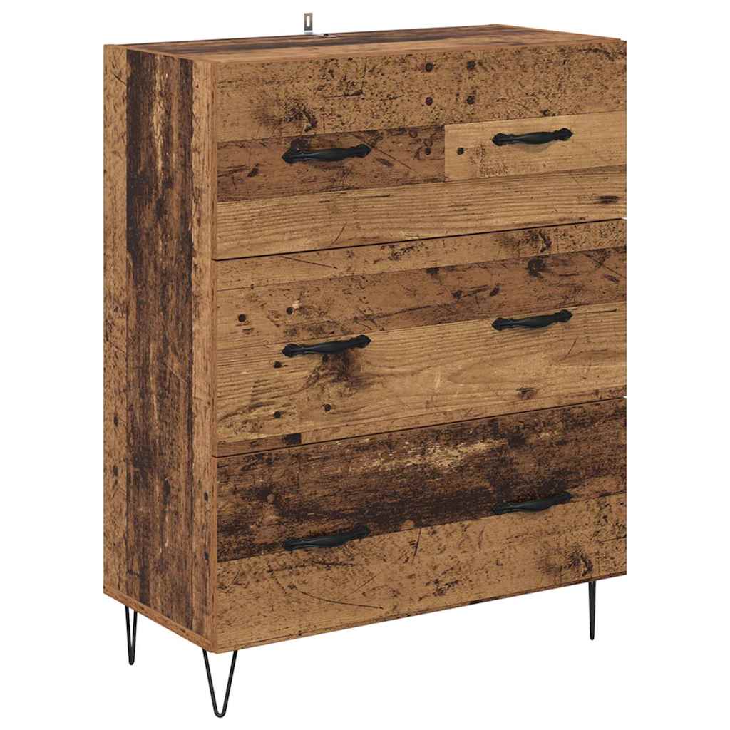 Highboard Παλιό Ξύλο 69,5 x 34 x 90 εκ. Επεξεργασμένο ξύλο