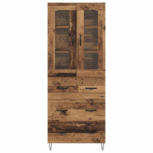 Highboard Παλιό Ξύλο 69,5 x 34 x 90 εκ. Επεξεργασμένο Ξύλο