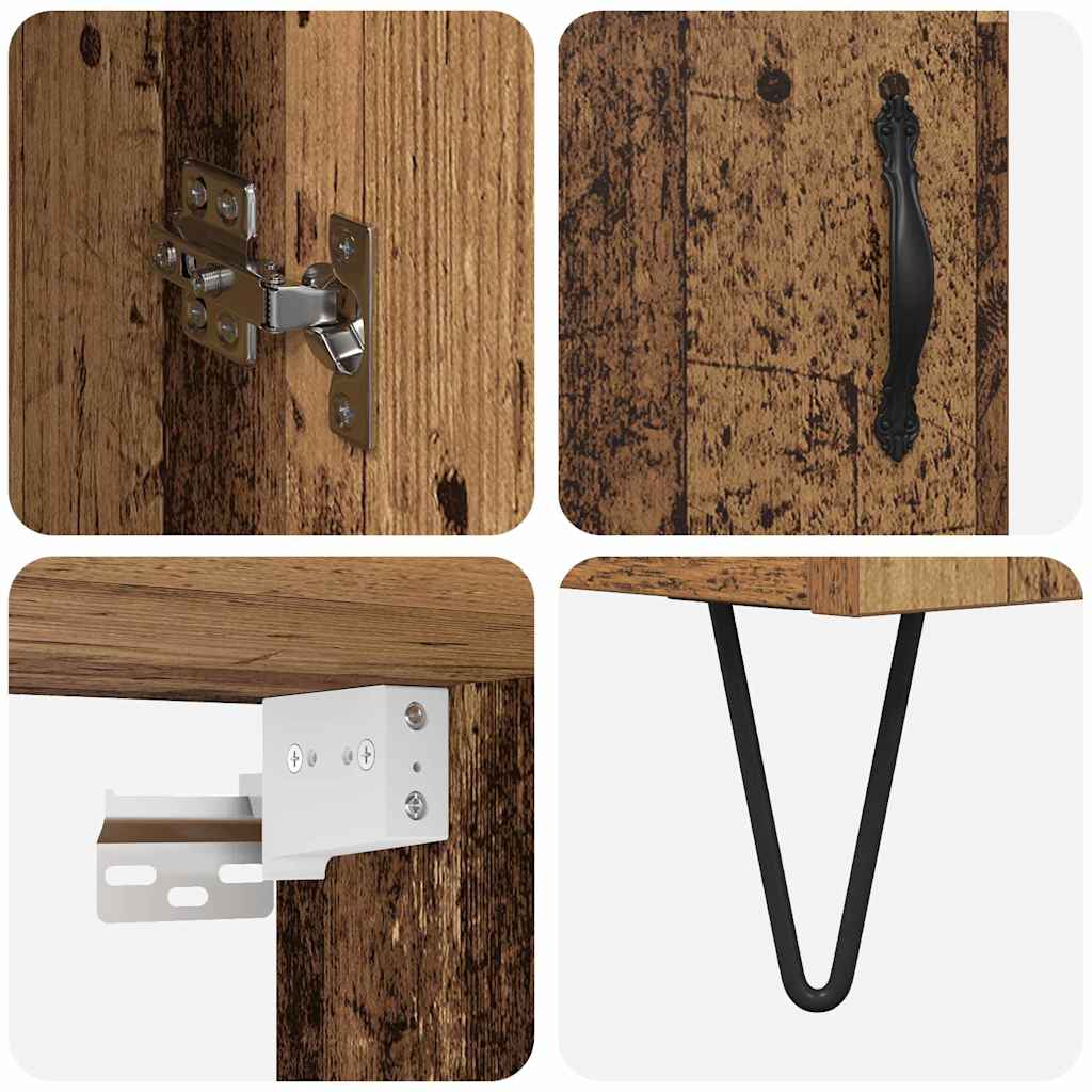 Highboard Παλιό Ξύλο 69,5 x 34 x 90 εκ. Επεξεργασμένο ξύλο - Pakobazaar