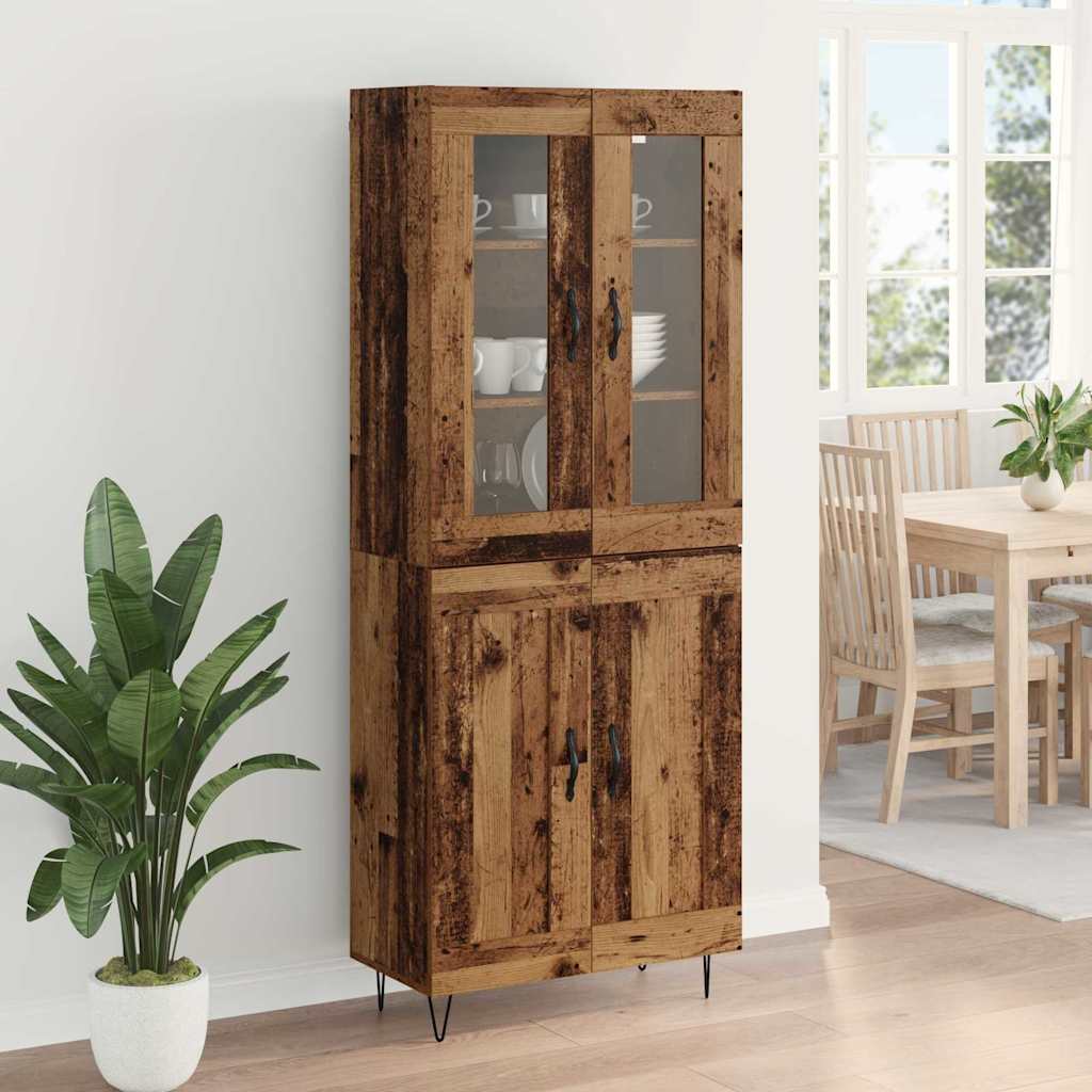 Highboard Παλιό Ξύλο 69,5 x 34 x 90 εκ. Επεξεργασμένο ξύλο - Pakobazaar