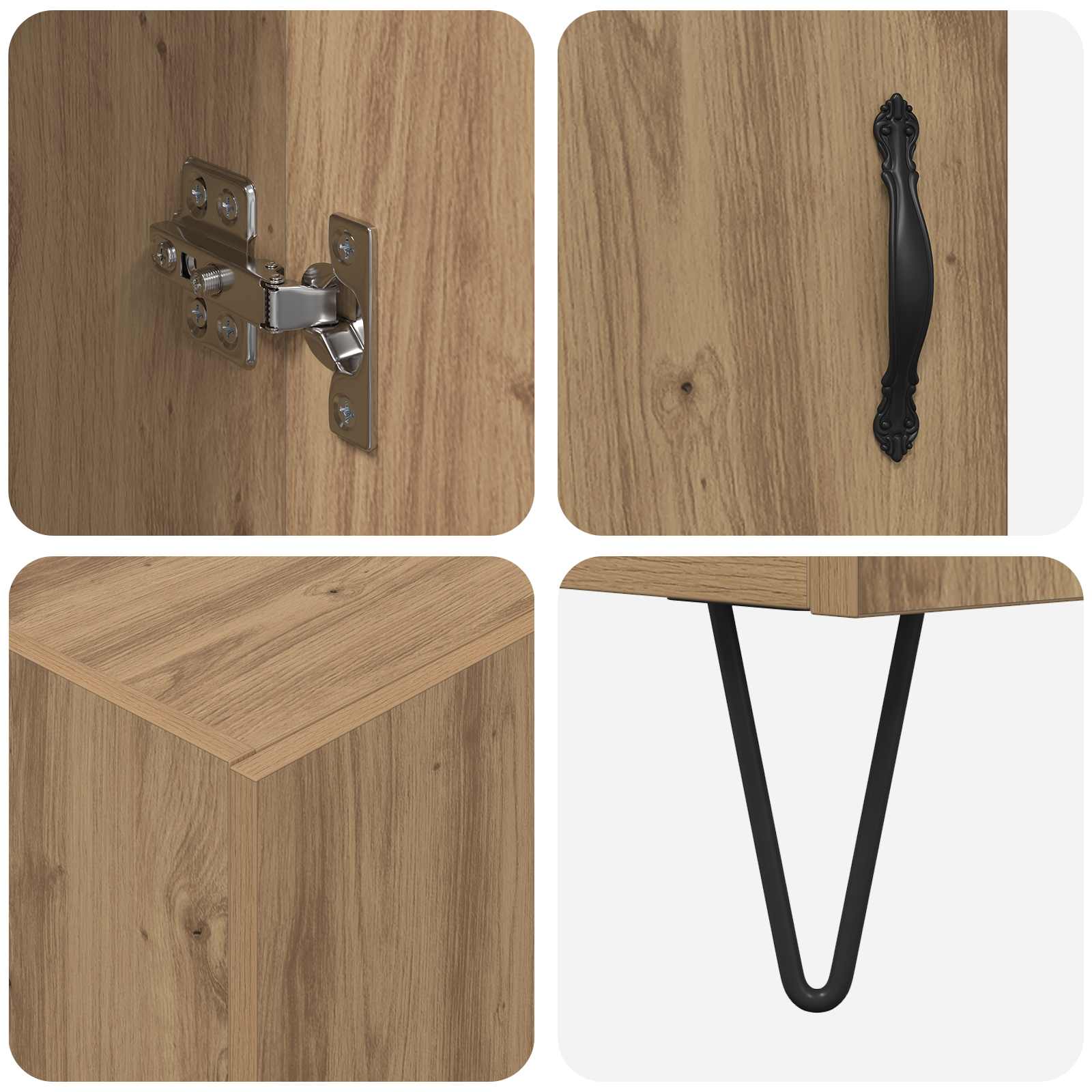 Highboard Artisan Oak 69,5 x 34 x 180 εκ. Επεξεργασμένο ξύλο