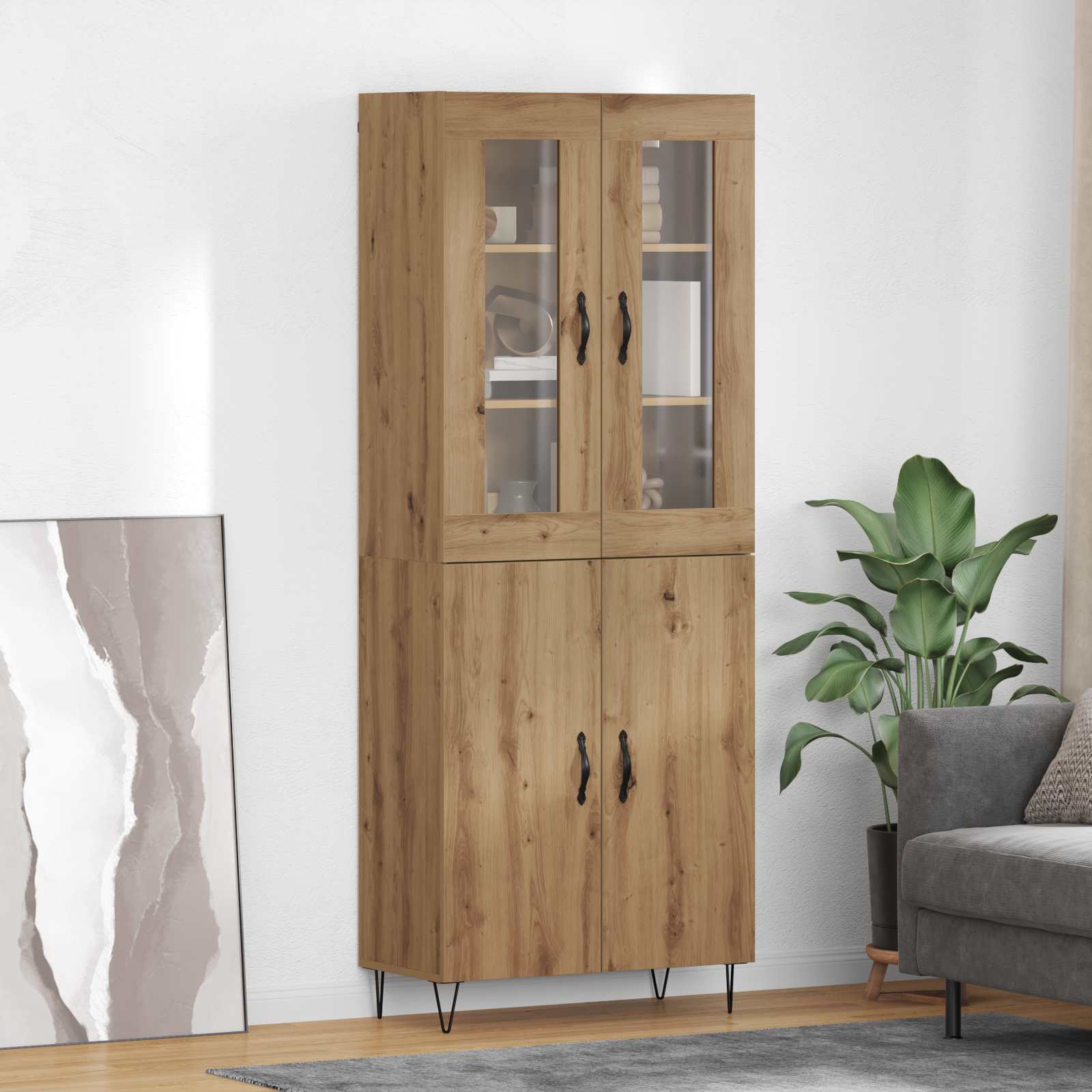 Highboard Artisan Oak 69,5 x 34 x 180 εκ. Επεξεργασμένο ξύλο