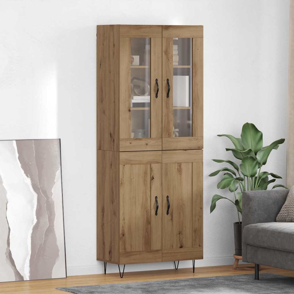 Highboard Artisan Oak 69,5 x 34 x 90 εκ. Επεξεργασμένο Ξύλο - Pakobazaar