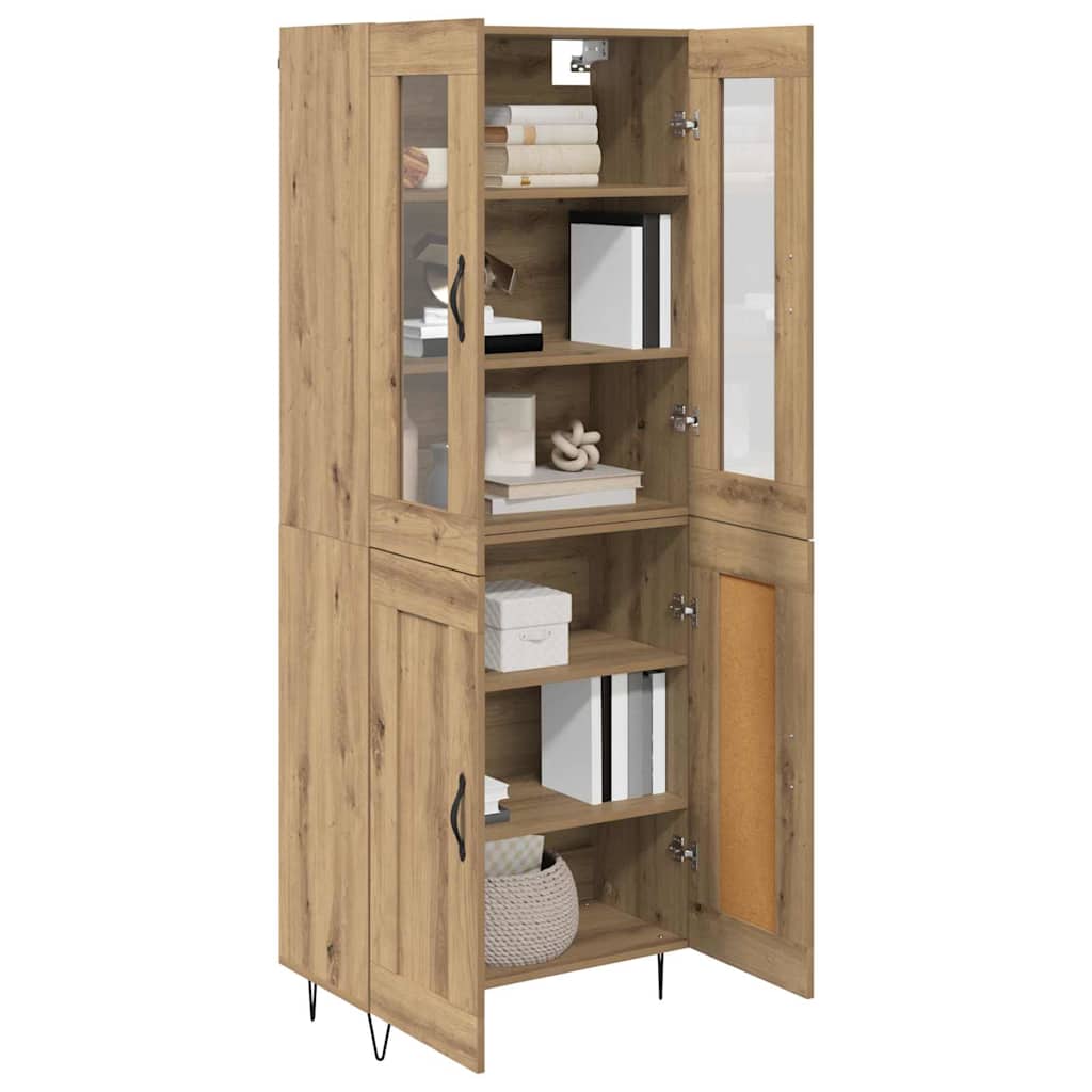 Highboard Artisan Oak 69,5 x 34 x 90 εκ. Επεξεργασμένο Ξύλο - Pakobazaar