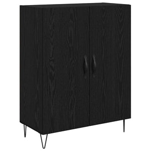 Highboard Λευκός και Μαύρος Δρυς 69,5 x 34 x 180 εκ. - Pakobazaar