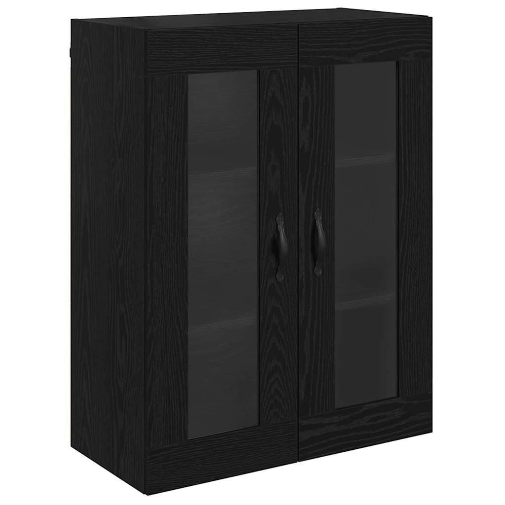 Highboard Μαύρη Οξυά 69,5 x 34 x 90 εκ. Επεξεργασμένο ξύλο