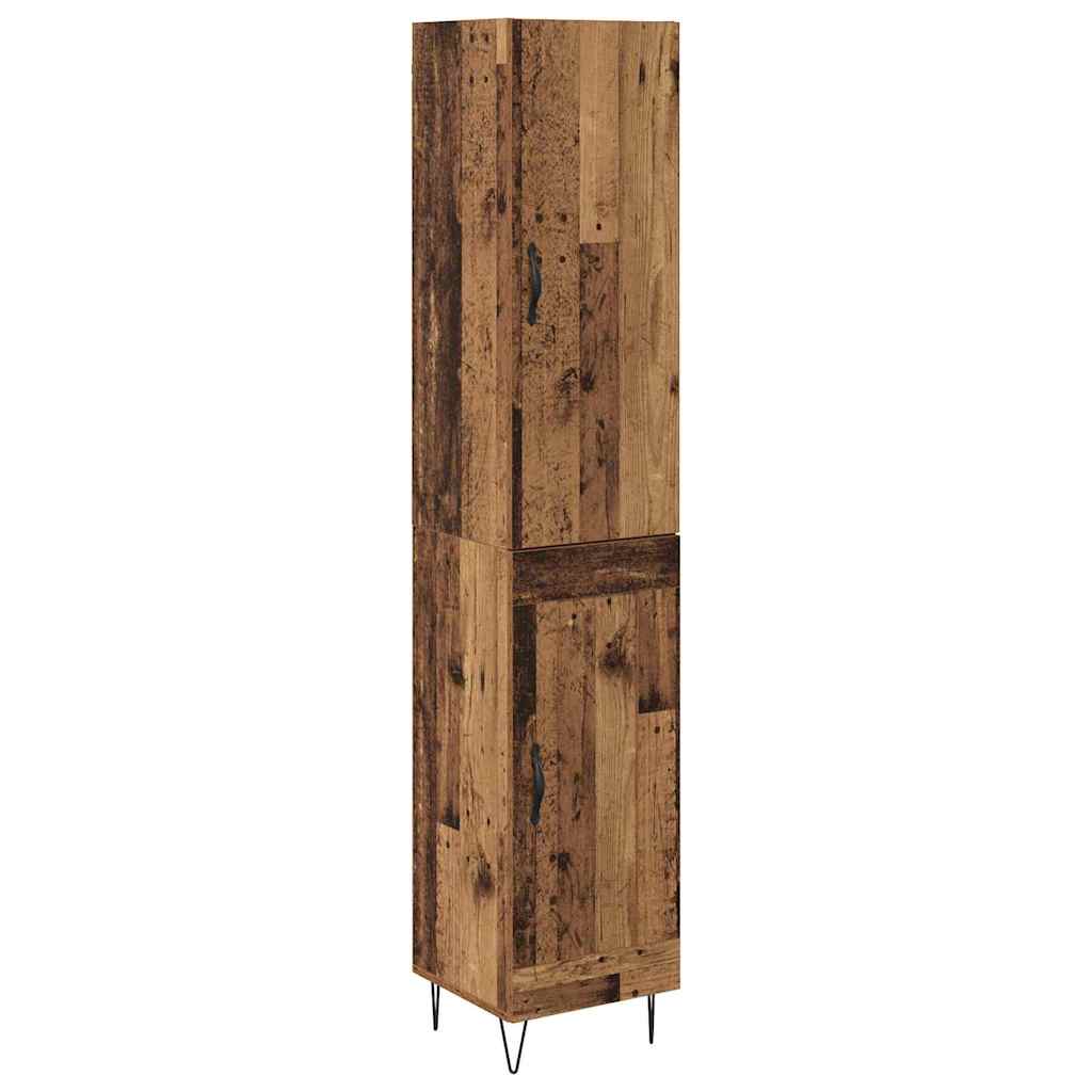 Highboard Παλιό Ξύλο 34,5 x 34 x 90 εκ. Επεξεργασμένο ξύλο