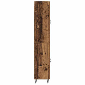 Highboard Παλιό Ξύλο 34,5 x 34 x 90 εκ. Επεξεργασμένο Ξύλο