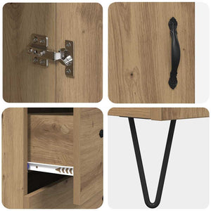 Highboard Artisan Oak 34,5 x 34 x 90 εκ. Επεξεργασμένο Ξύλο