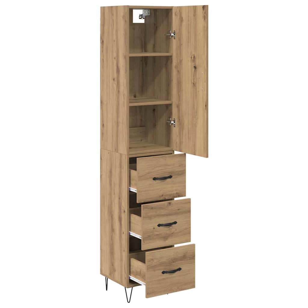 Highboard Artisan Oak 34,5 x 34 x 90 εκ. Επεξεργασμένο ξύλο