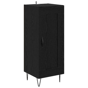 Highboard Μαύρη Οξυά 34,5 x 34 x 90 εκ. Επεξεργασμένο Ξύλο