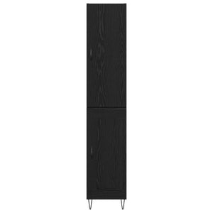 Highboard Μαύρη Οξυά 34,5 x 34 x 90 εκ. Επεξεργασμένο Ξύλο