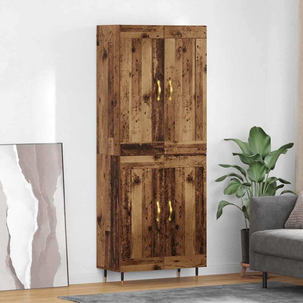 Highboard Παλιό Ξύλο 69,5 x 34 x 90 εκ. Επεξεργασμένο ξύλο - Pakobazaar