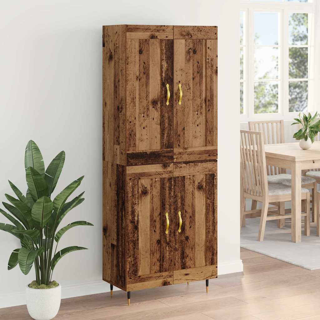Highboard Παλιό Ξύλο 69,5 x 34 x 90 εκ. Επεξεργασμένο ξύλο - Pakobazaar