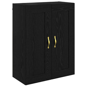 Highboard Μαύρη Οξυά 69,5 x 34 x 90 εκ. Επεξεργασμένο Ξύλο