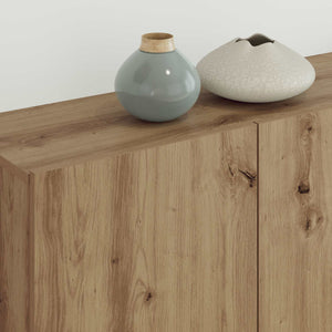 Ντουλάπι TV Επιτοίχιο 4 pcs Artisan Oak Επεξεργασμένο ξύλο - Pakobazaar