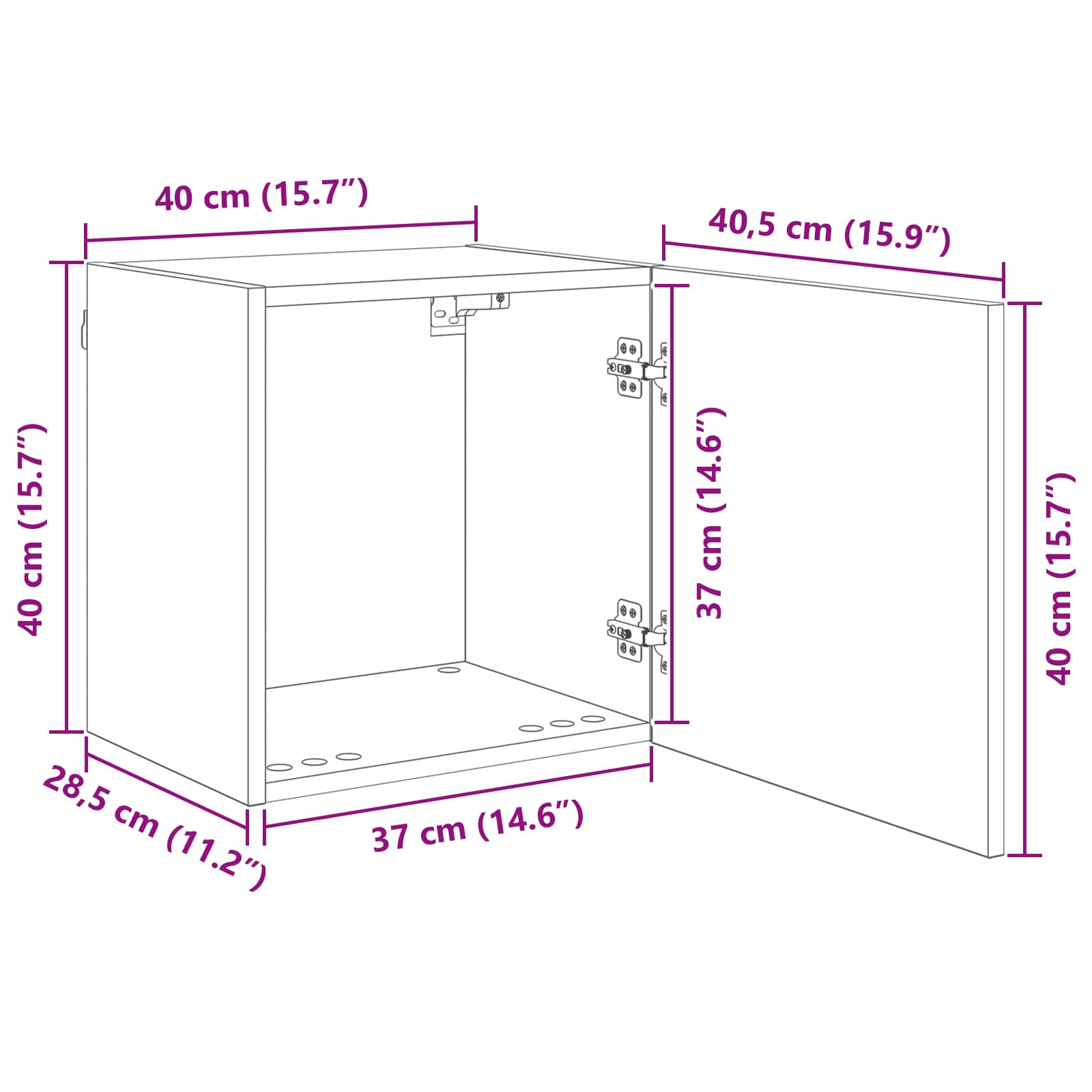 Ντουλάπι TV Επιτοίχιο 4 pcs Artisan Oak Επεξεργασμένο ξύλο - Pakobazaar
