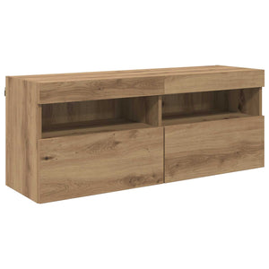 Σετ τοίχου για τηλεόραση 7 pcs Artisan Oak Επεξεργασμένο ξύλο - Pakobazaar
