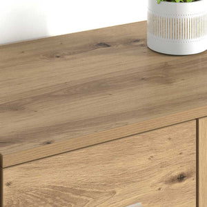 Παραδοσιακά Πλευρικά Έπιπλα με συρτάρι Corona 2 pcs Artisan Oak - Pakobazaar