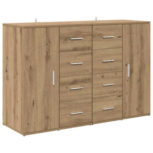 Παραδοσιακά Πλευρικά Έπιπλα με συρτάρι Corona 2 pcs Artisan Oak - Pakobazaar