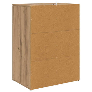 Παραδοσιακά Πλευρικά Έπιπλα με συρτάρι Corona 2 pcs Artisan Oak - Pakobazaar
