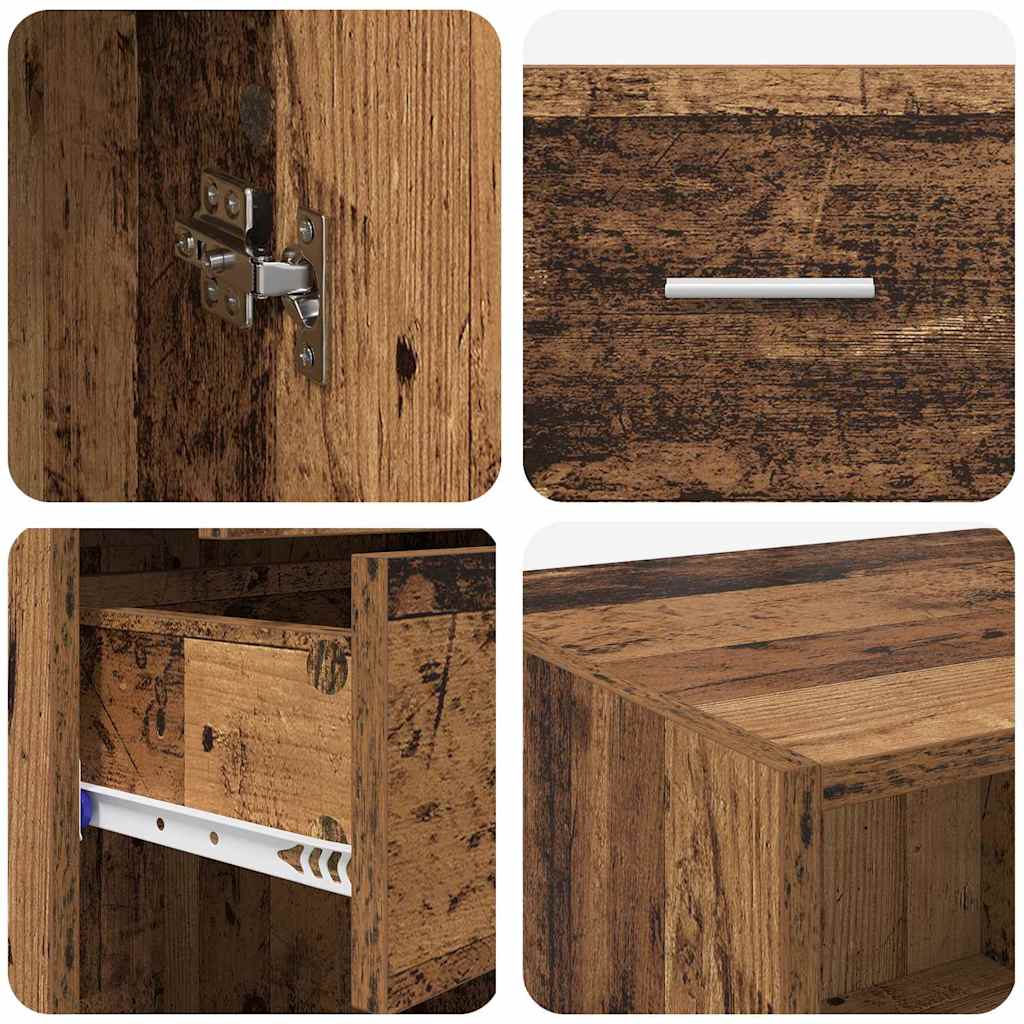 Highboard Παλιό Ξύλο 50 x 42,5 x 225 εκ Επεξεργασμένο ξύλο - Pakobazaar