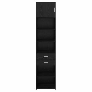 Highboard Μαύρη Οξυά 50 x 42,5 x 225 εκ Επεξεργασμένο ξύλο - Pakobazaar