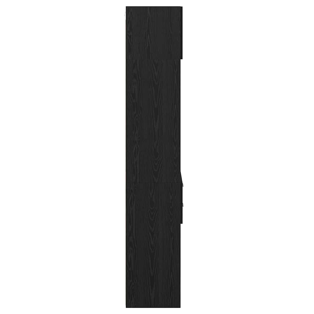 Highboard Μαύρη Οξυά 50 x 42,5 x 225 εκ Επεξεργασμένο ξύλο - Pakobazaar