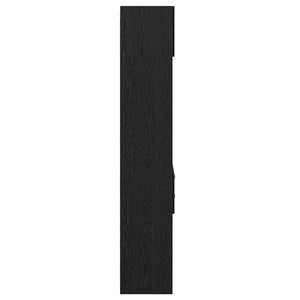 Highboard Μαύρη Οξυά 50 x 42,5 x 225 εκ Επεξεργασμένο ξύλο - Pakobazaar
