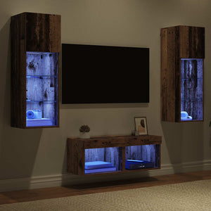 Βάσεις τηλεόρασης 4 τμχ. Artisan Oak Επεξεργασμένο Ξύλο
