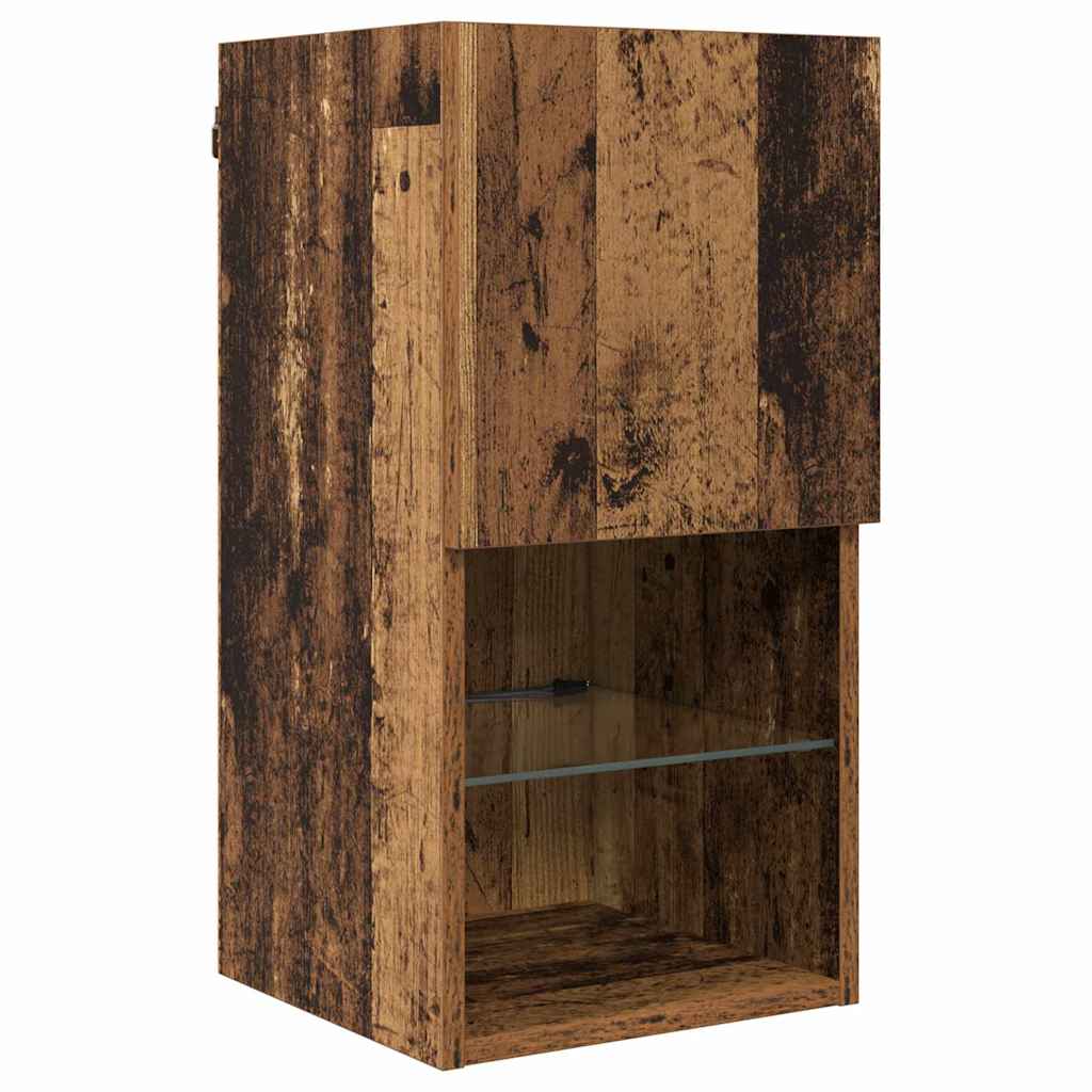 Μονάδες Τοίχου Τηλεόρασης 8 pcs Παλιό ξύλο Επεξεργασμένο ξύλο