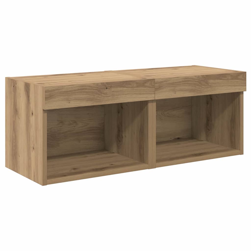 Μονάδες Τοίχου Τηλεόρασης 8 pcs Artisan Oak Επεξεργασμένο ξύλο