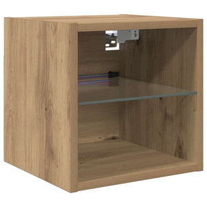Μονάδες Τοίχου Τηλεόρασης 8 τμχ. Artisan Oak Επεξεργασμένο Ξύλο