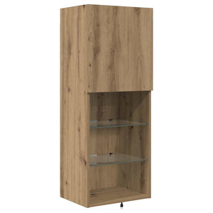 Μονάδες Τοίχου Τηλεόρασης 4 τμχ. Artisan Oak Επεξεργασμένο Ξύλο