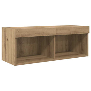 Μονάδες Τοίχου Τηλεόρασης 4 τμχ. Artisan Oak Επεξεργασμένο Ξύλο
