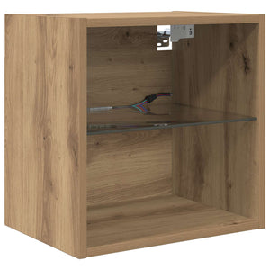 Μονάδες Τοίχου ΤV με LED 5 pcs Artisan Oak Επεξεργασμένο ξύλο - Pakobazaar