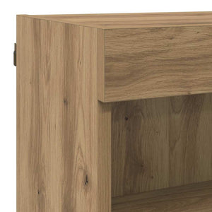 Μονάδες Τοίχου ΤV με LED 6 pcs Artisan Oak Επεξεργασμένο ξύλο - Pakobazaar