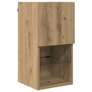 Μονάδες Τοίχου ΤV με LED 6 pcs Artisan Oak Επεξεργασμένο ξύλο - Pakobazaar