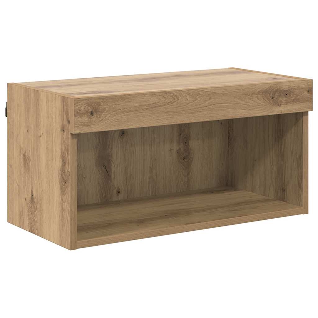 Μονάδες Τοίχου ΤV με LED 6 pcs Artisan Oak Επεξεργασμένο ξύλο - Pakobazaar