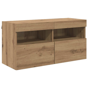 Μονάδα Τοίχου Τηλεόρασης 4 pcs Artisan Oak Επεξεργασμένο ξύλο - Pakobazaar