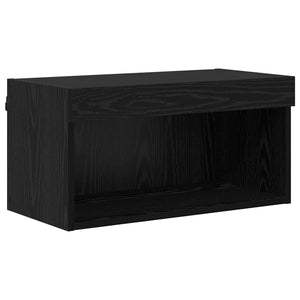 Μονάδες Τοίχου ΤV με LED 5 pcs Μαύρη Οξυά 80 x 30 x 40 εκ - Pakobazaar