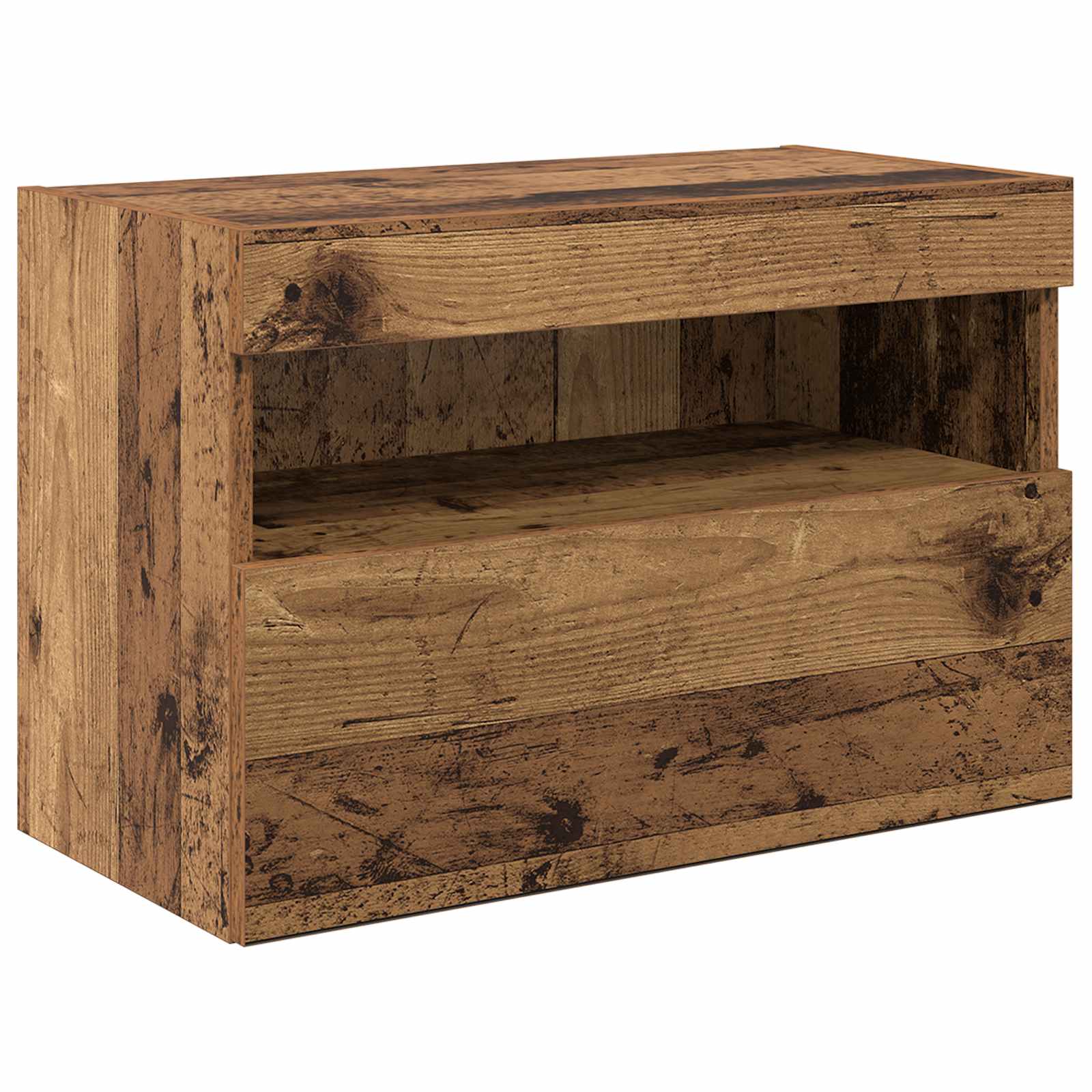 Μονάδες Τοίχου Τηλεόρασης 6 pcs Παλιό ξύλο Επεξεργασμένο ξύλο - Pakobazaar