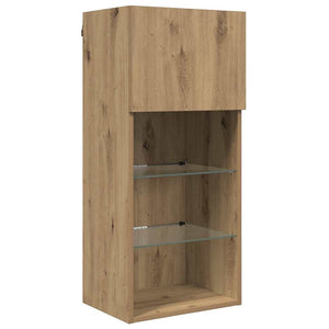 Μονάδες Τοίχου ΤV με LED 5 pcs Artisan Oak 40,5 x 30 x 90 εκ - Pakobazaar