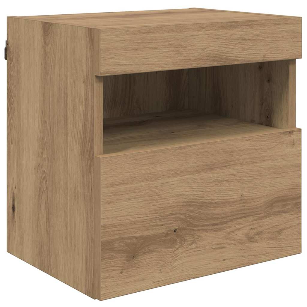 Μονάδες Τοίχου ΤV με LED 5 pcs Artisan Oak 40,5 x 30 x 90 εκ - Pakobazaar