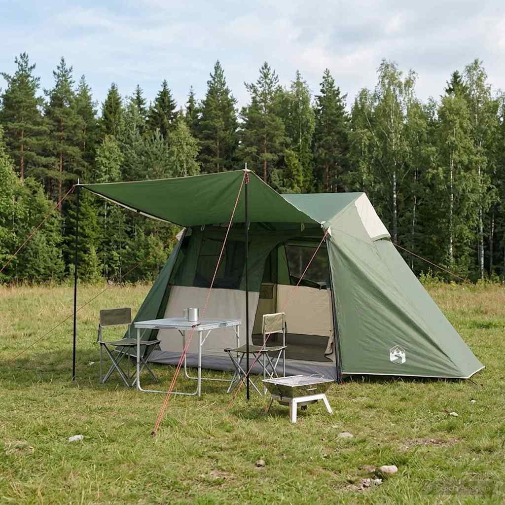 Σκηνή τούνελ Πράσινο 475 x 220 x 192 εκ. - Pakobazaar