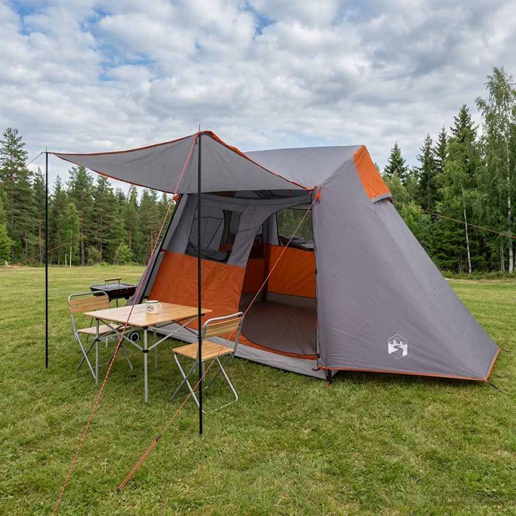 Σκηνή τούνελ Γκρι και Πορτοκαλί 475 x 220 x 192 εκ. - Pakobazaar