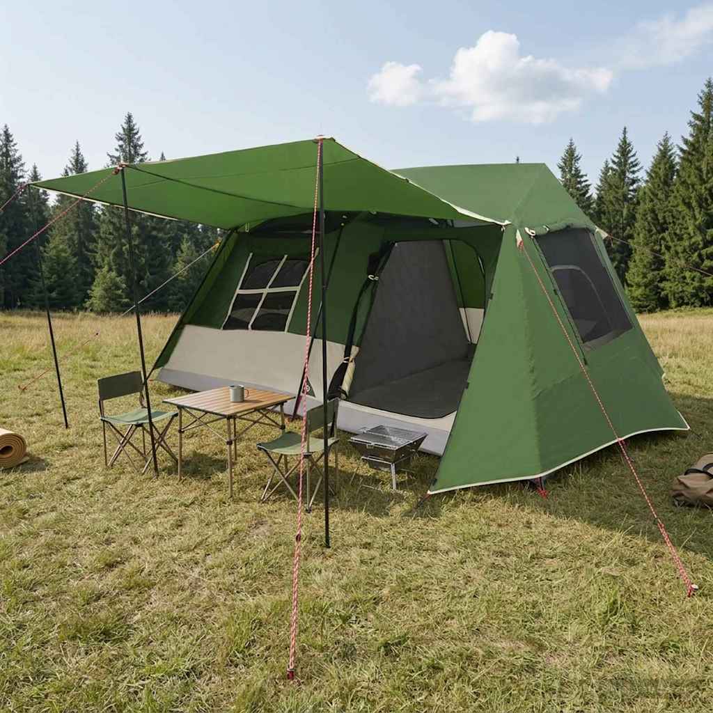 Σκηνή τούνελ Πράσινο 400 x 278 x 182 εκ - Pakobazaar