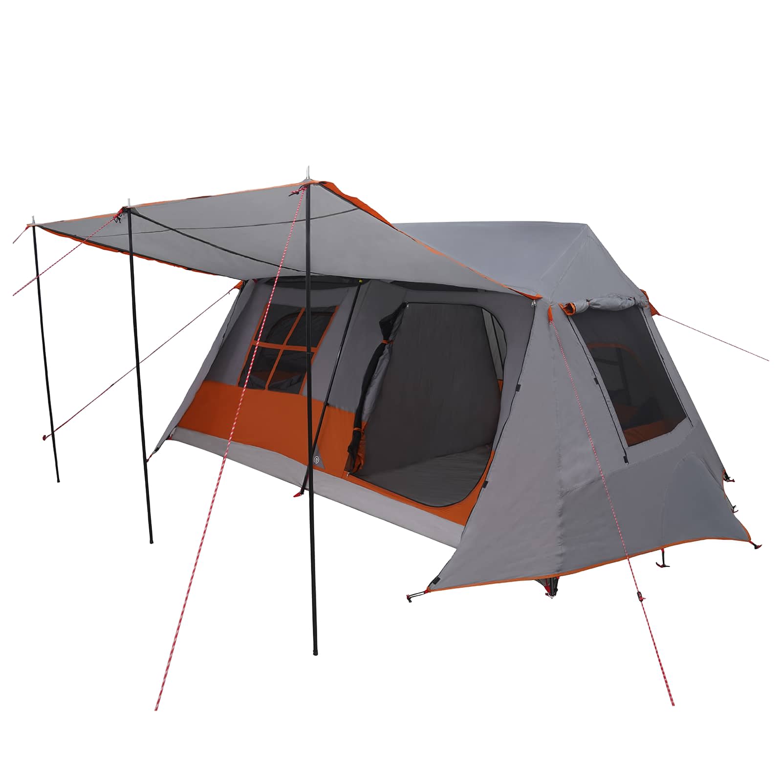 Σκηνή τούνελ Γκρι και Πορτοκαλί 400 x 278 x 182 εκ - Pakobazaar
